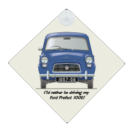 Ford Prefect 100E 1957-59 Car Window Hanging Sign